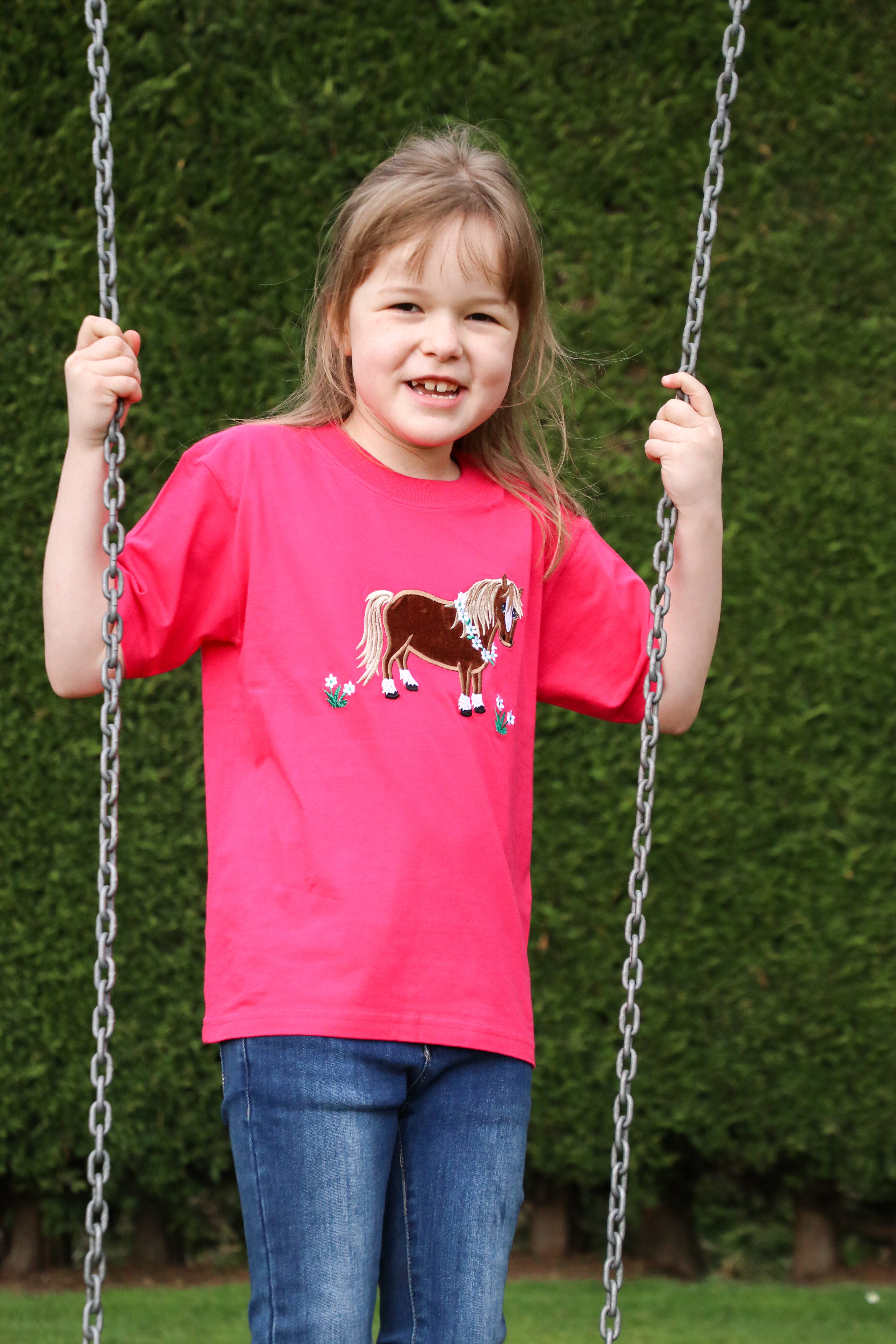 British Country Collection Flora Pony Childrens T-Shirt image 2